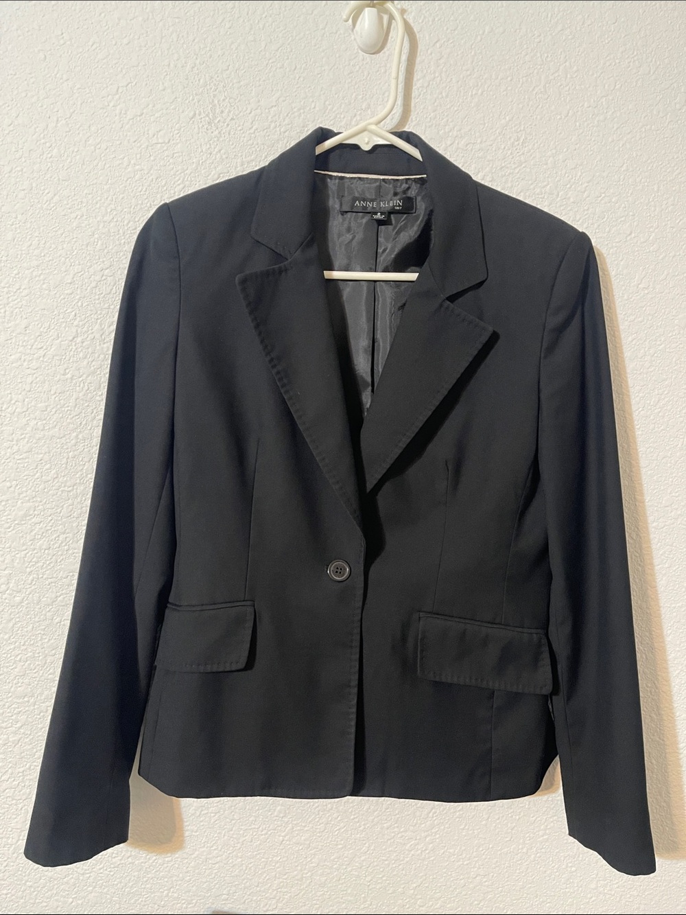 Anne Klein Black Women's Tailored Single-Button Blazer